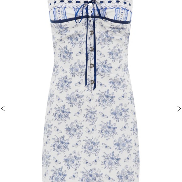 *AUTHENTIC* With Jean Sabrin Dress in Toile Papillon - Picture 8 of 15